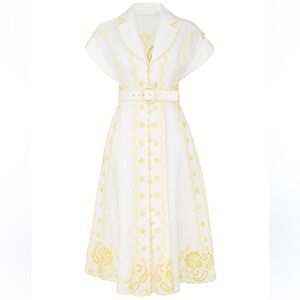 Zimmermann Lucky Embroidered Midi Dress size 3 (8/10)